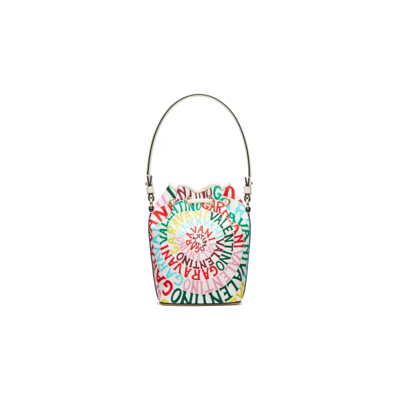 Valentino GARAVANI Canvas Bag, Bucket Bag, Shoulder Bag, Crossbody Bag, Handbag Mini Women's Multicolor-3