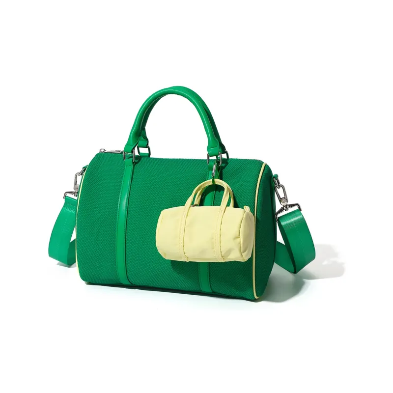 MASTER CANVAS Fabric Combo Bag Boston Bag One Shoulder Handbag Unisex Multicolor-2