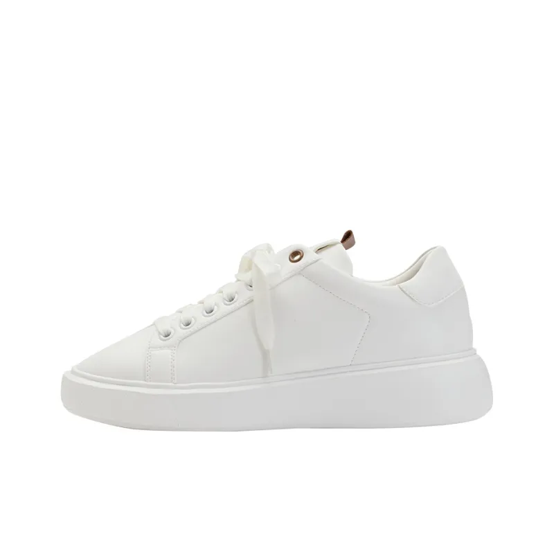 GRACEGIFT Stylish Skateboarding Shoes 3.5cm Women's White-0