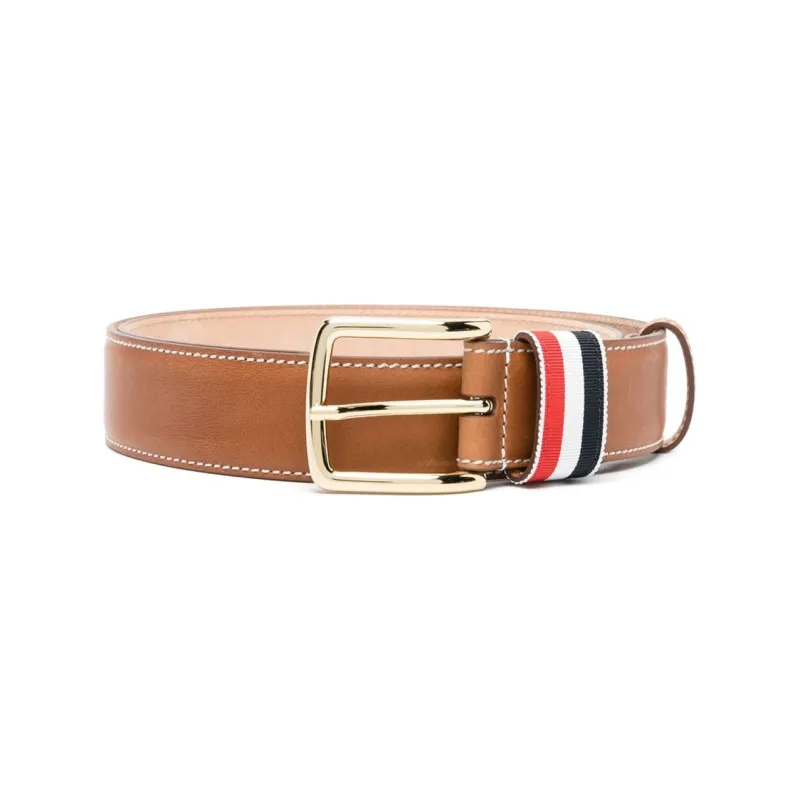 Thom E RWB stripe Leather Belt-0
