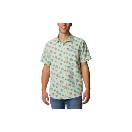 Columbia Shirts Men Ice Green