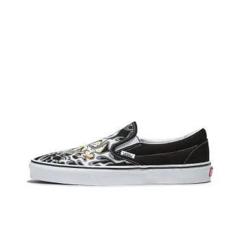 Vans Classic Slip On 'Flame Skull' Sneakers
