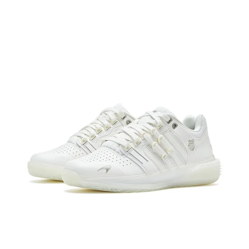 McLaren x KSWISS Si 18 Ultrashot Cushioning, Wear Resistant Low Top Tennis Shoes Men's White-2