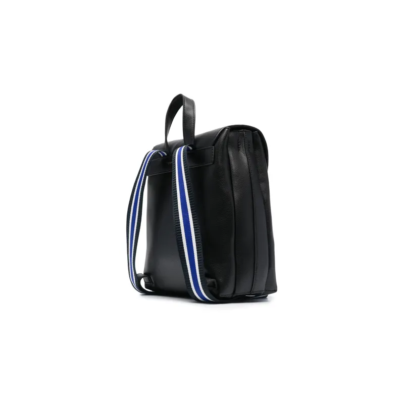 Tommy Hilfiger Grained Calfskin Backpack Women's Black-1