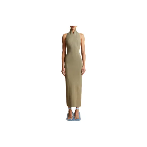 KHAITE Sleeveless Dresses Women's Olive Green