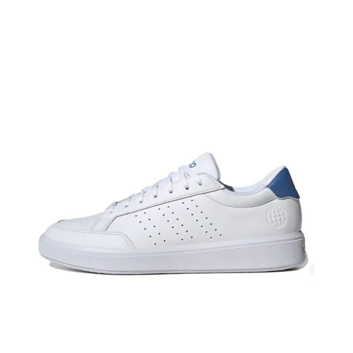 Adidas Neo Nova Court Skateboard Shoes Women's Low-Top White/Blue