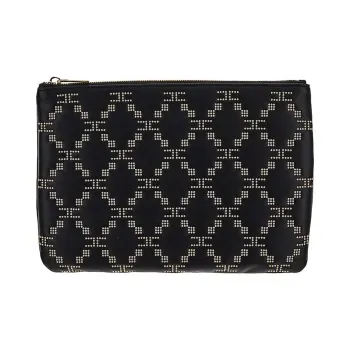 Elisabetta Franchi Polyester PU Polyurethane Clutch Women's Black