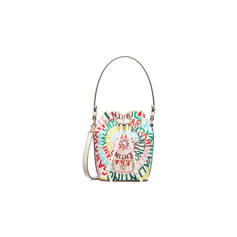 Valentino GARAVANI Canvas Bag, Bucket Bag, Shoulder Bag, Crossbody Bag, Handbag Mini Women's Multicolor-0