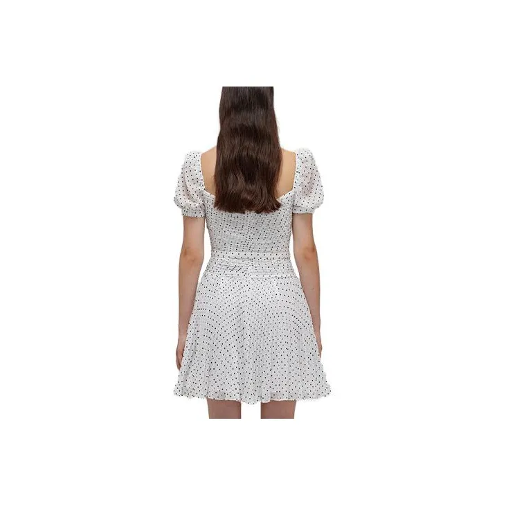 Self portrait Short Sleeved Dress Women's White-2
