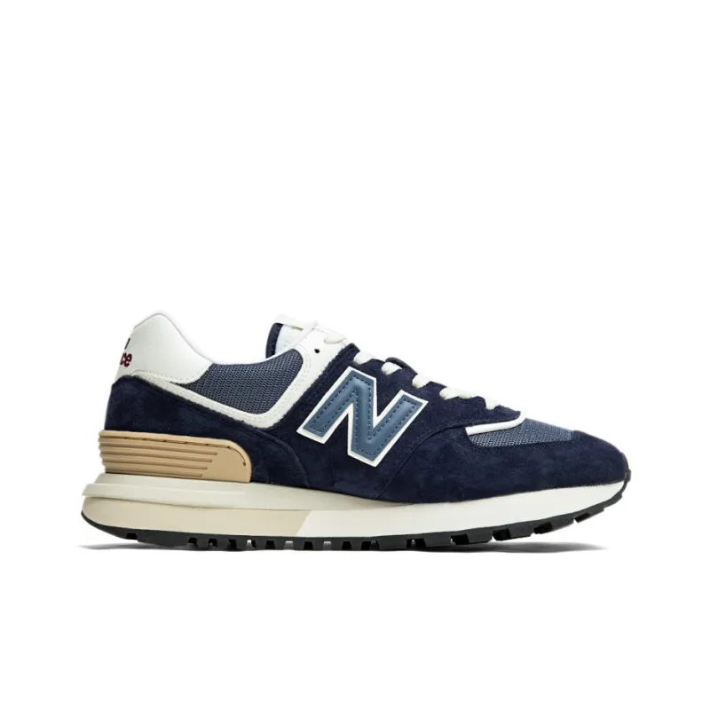 New Balance 574 Navy White Beige-1