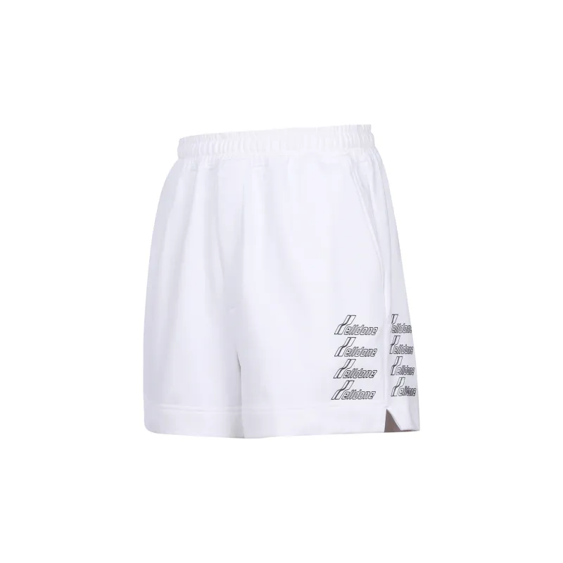 WE11DONE Metallic Logo Print Shorts-1