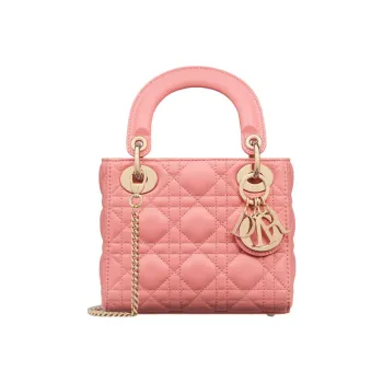 DIOR Lady Dior Sheepskin Dior Bag Shoulder Bag Crossbody Bag Handbag Mini Women's Light Pink