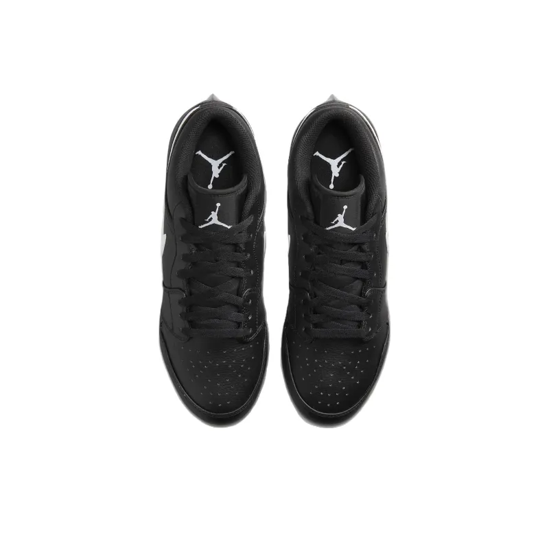Jordan 1 Low TD Cleat Black White Unisex-3