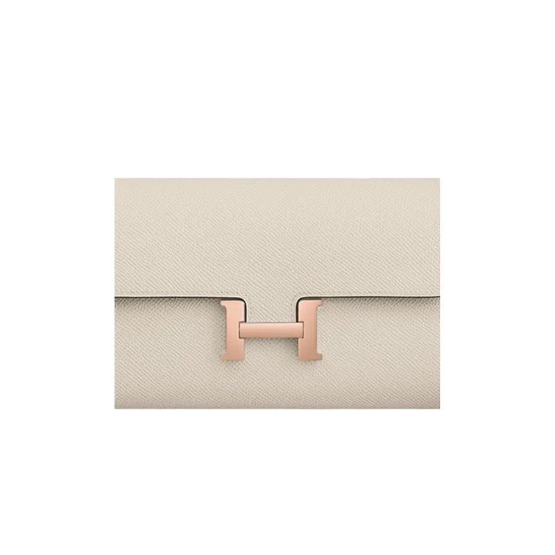 HERMES Constance To Go Epsom Calfskin Wallets Handheld Shoulder Bag Crossbody Bag Women's 10 Craie Milkshake White-3