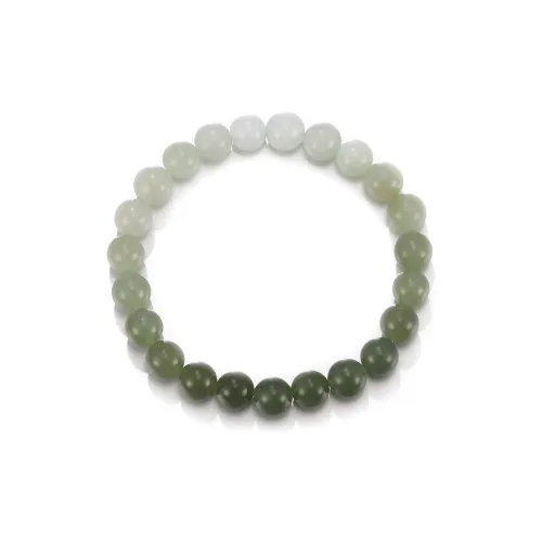 Clect Hetian Jade Bracelets Pale Greenish White Jade Women's