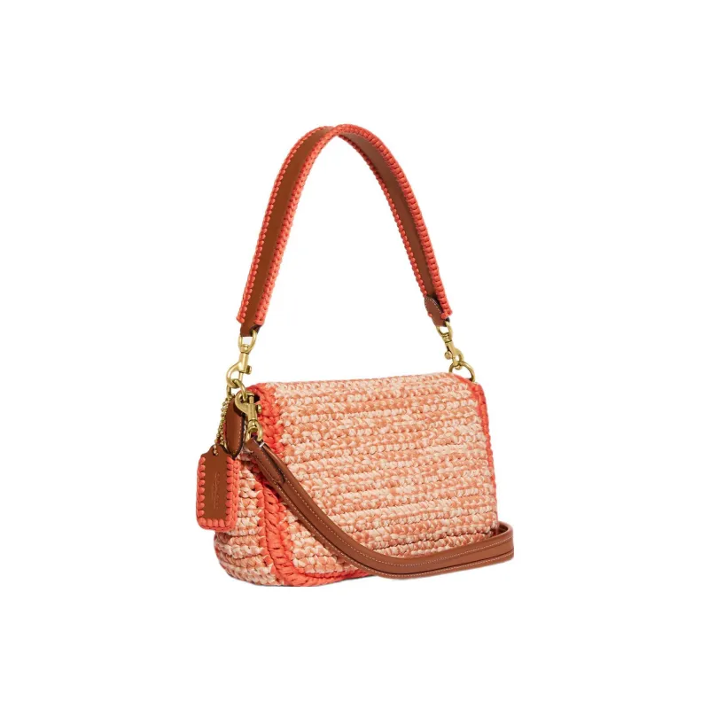 COACH Tabby Fabric God Of Wine Bag, Handbag, Shoulder Bag Women's Orange-1