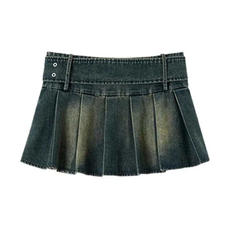 ETERNITY ITA Denim Short Skirts Women's Blue-1