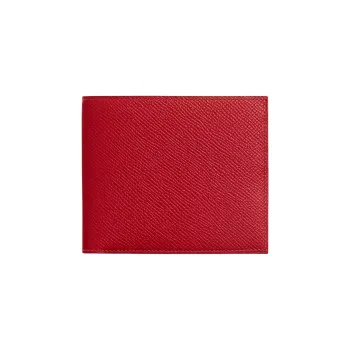 HERMES MC2 Epsom Calfskin Wallet Women's 5XRouge Piment Red Pepper