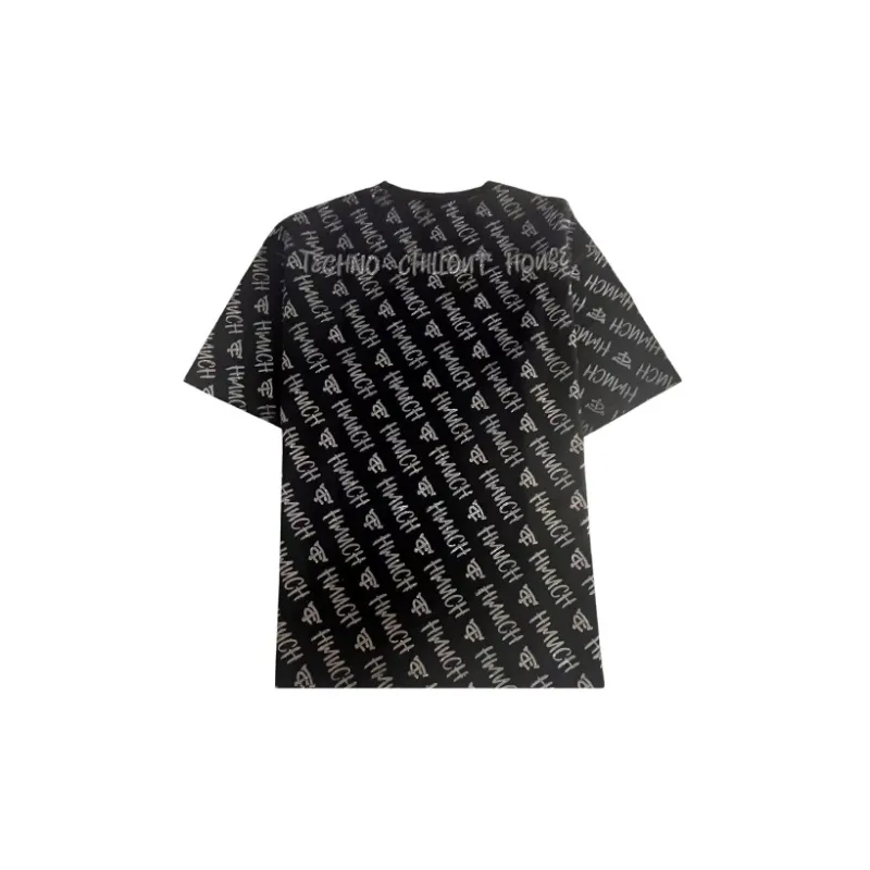 TCH T Shirts Unisex Black With Silver Logo-1