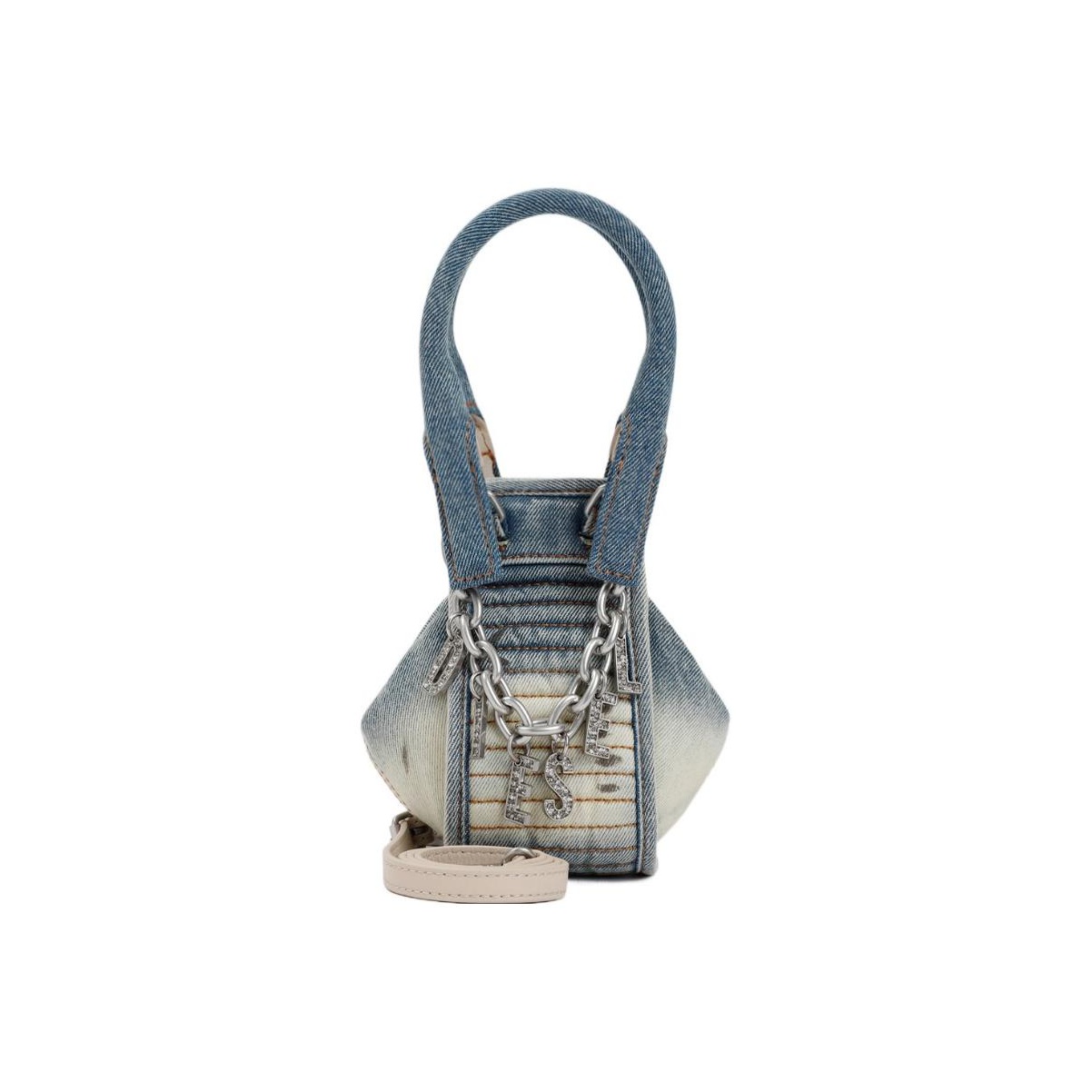 DIESEL D-VINA S Denim Hand Bag - POIZON