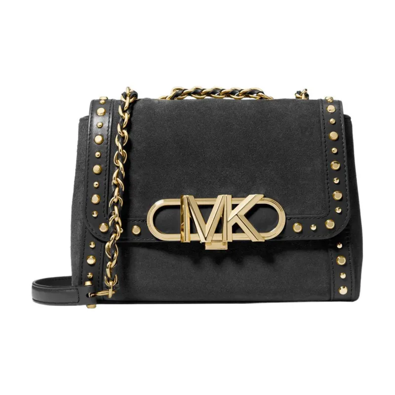 MICHAEL KORS PARKER Suede Bonded Leather Crossbody Bag Shoulder Bag Women's Black-0
