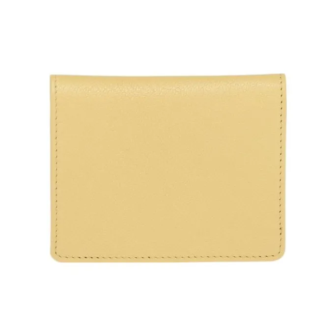 MIU MIU Leather Wallet Small Size Women's Yellow-2