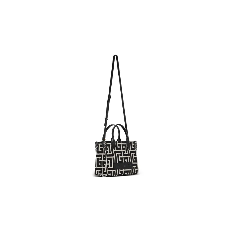 BALMAIN B ARMY Leather Shoulder Bag, Crossbody Bag, Handbag Women's Black-1
