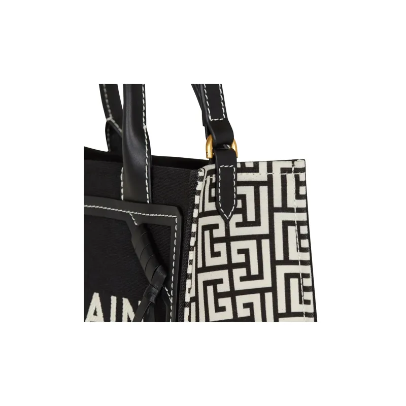 BALMAIN B Army Monogrammed Tote Bag-5