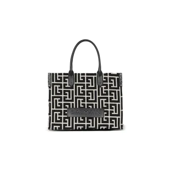 BALMAIN B-Army 42 Monogrammed Jacquard Tote Bag