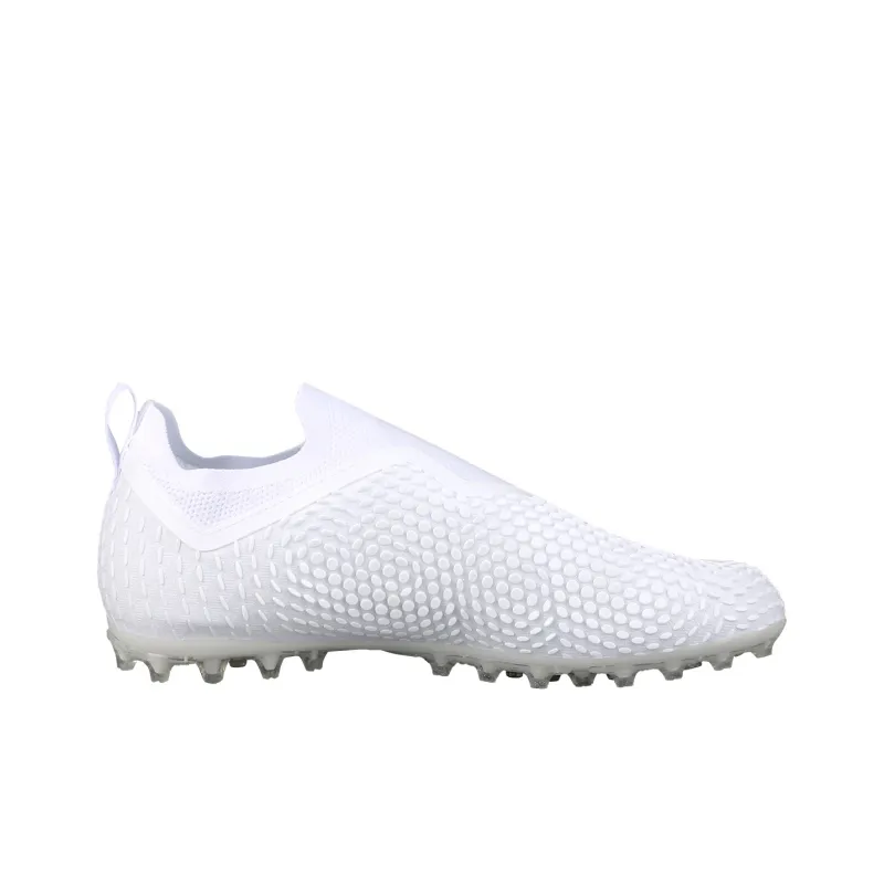LiNing MG Rubber Short Studs Artificial Ground Cushioning Soccer Shoes Men's White-1