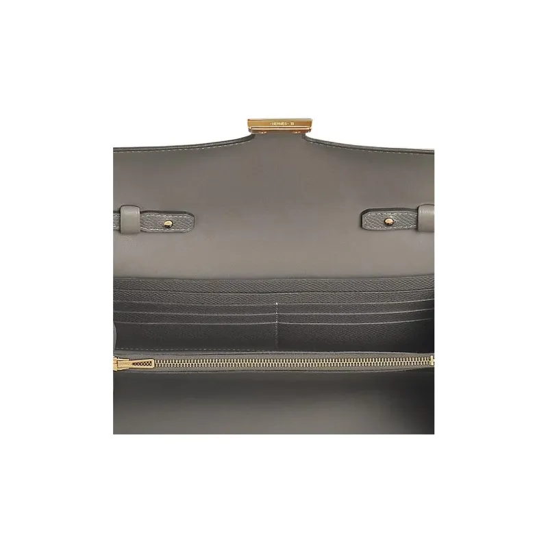HERMES Constance To Go Epsom Leather Handheld Shoulder Bag Crossbody Bag Wallet Women's 0L Grismeyer Cumulonimbus Gray-4