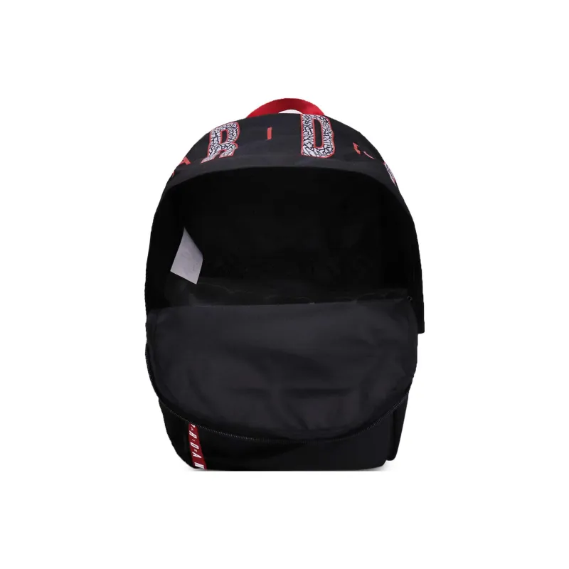 Jordan Polyester Backpack Regular Unisex Black Red-4