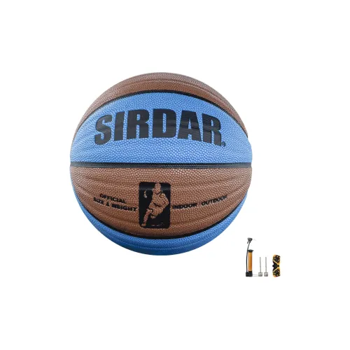 SIRDAR PU Basketball Blue Brown Size 7 Training Unisex