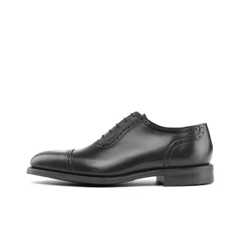 LOAKE Dress Shoes Men Low Top Black/Dark Brown/Russet