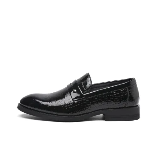 TRUMPPIPE Men's Casual Shoes Men Low-Top Black