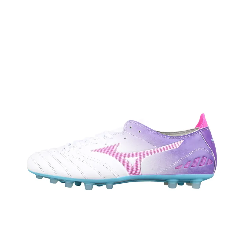 Mizuno AG Rubber Short Studs Cushioning Soccer Shoes Men's White Purple-0
