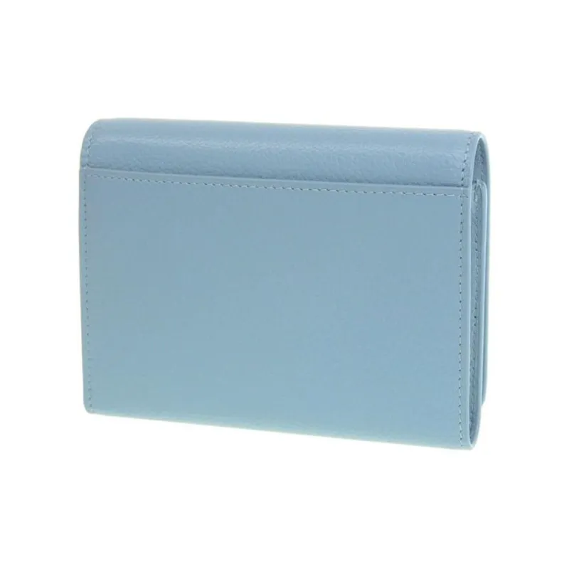 Balenciaga Cow Leather Clutches Wallets Mini Women's Blue-4
