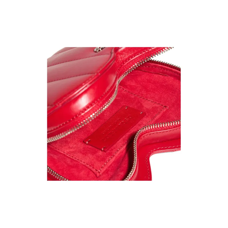 DSQUARED 2 Leather Shoulder Bag Crossbody Bag Women's Red-5