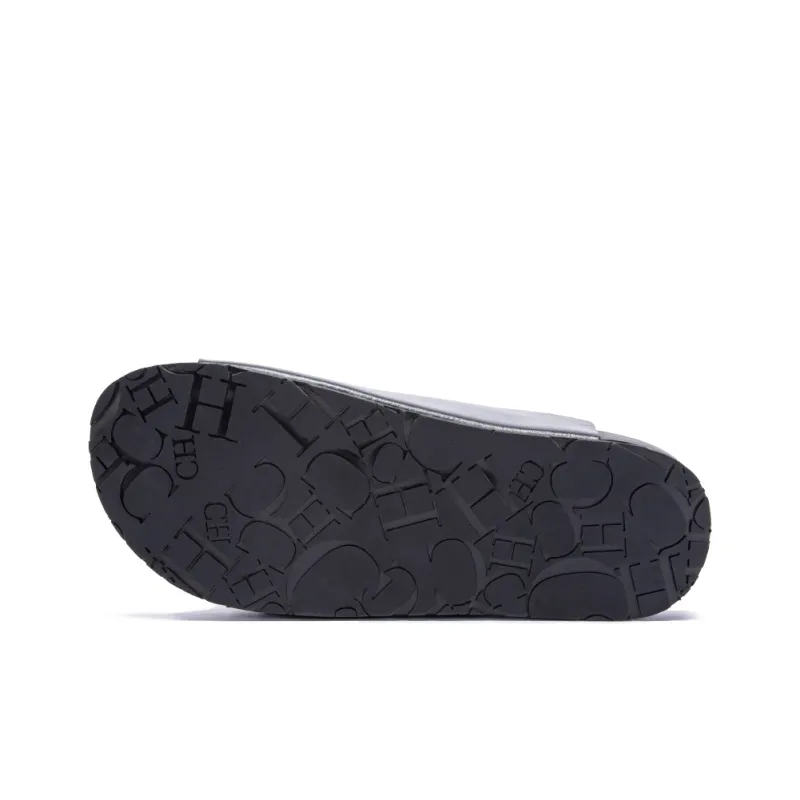 CHCH Acupressure Massage Footrest Stylish Sandals Men's Black-4