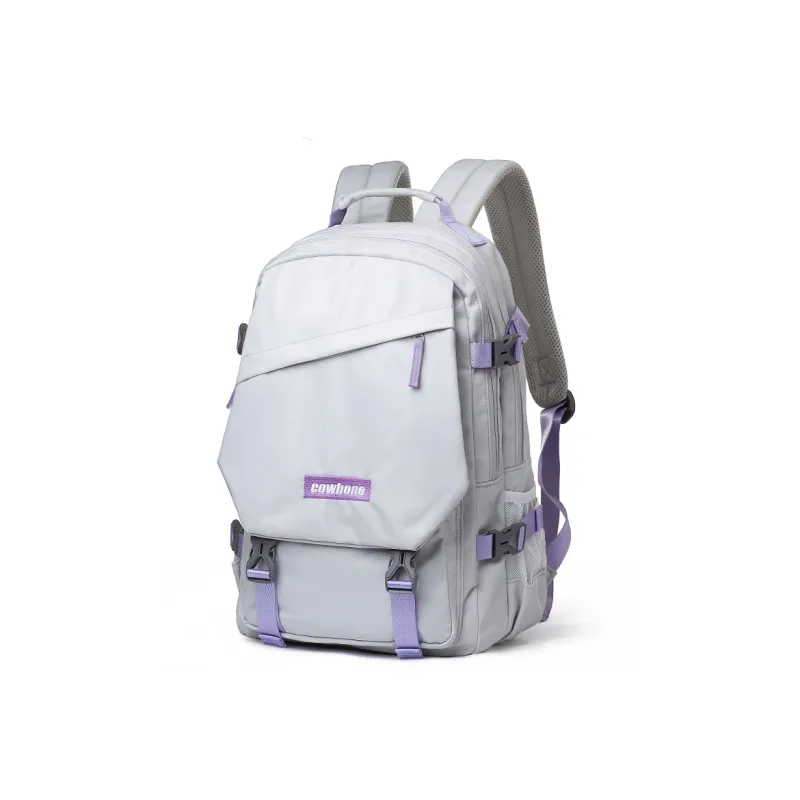 COWBONE Nylon Laptop Backpack Unisex Purple-7