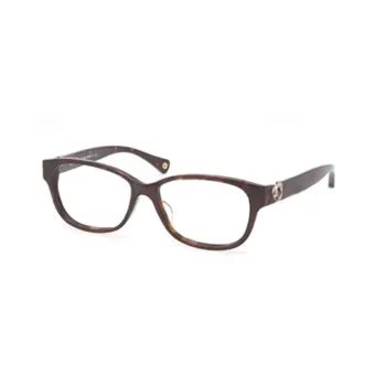 COACH Rectangular Eyeglass Frames Women's Brown