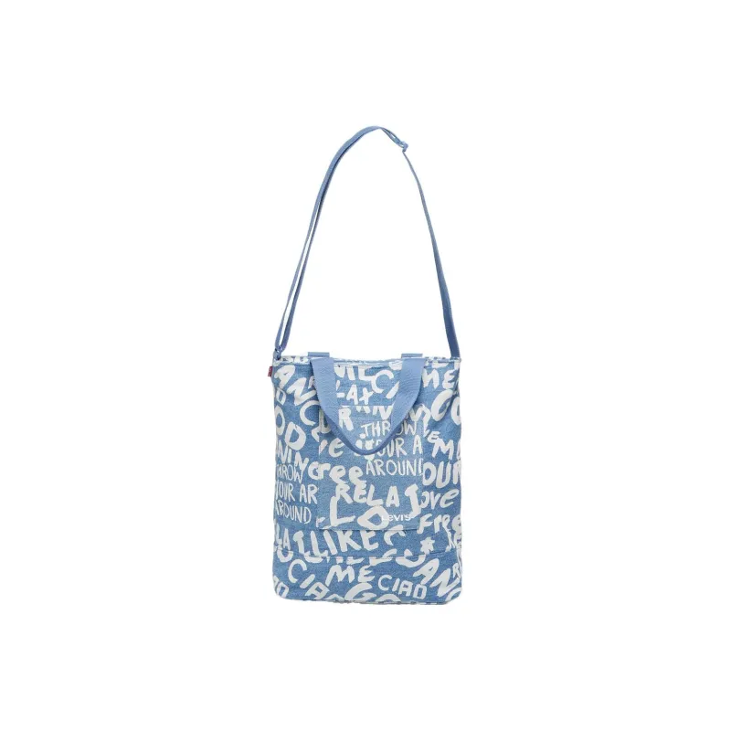 Levi’s Cotton Tote Bag Shopping Bag Shoulder Bag Crossbody Bag Handbag Men's Light Blue-2
