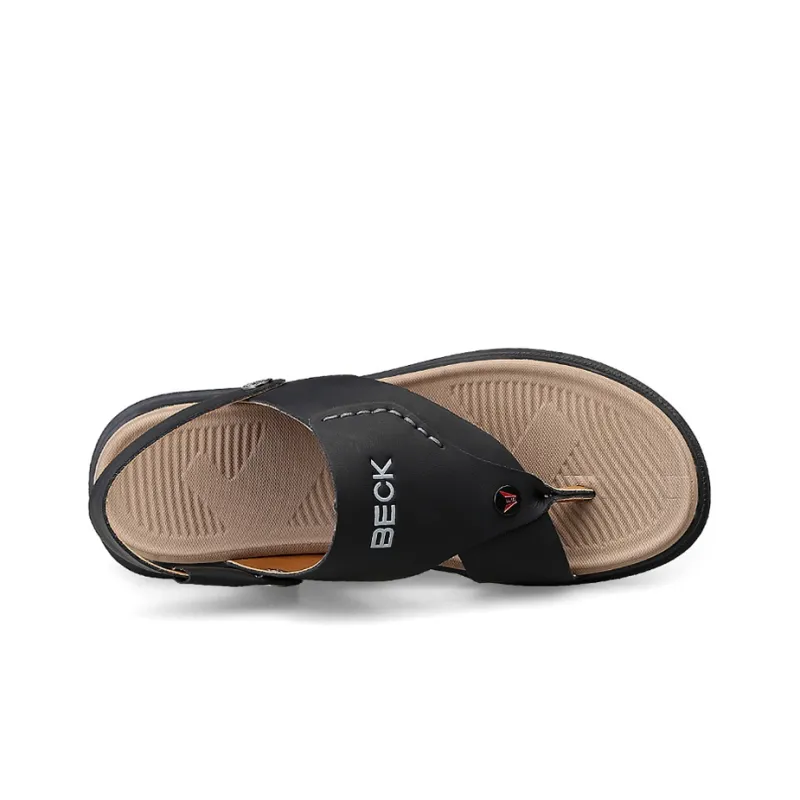BECK Stylish Sandals Men's Black-2