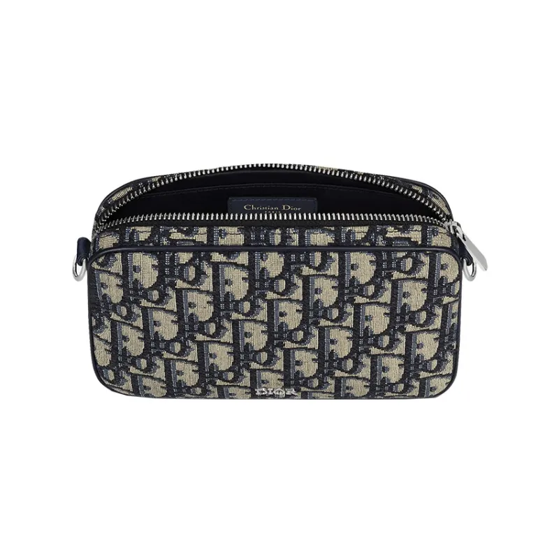 DIOR Canvas Handbag, Combo Bag, Shoulder Bag, Crossbody Bag, Kids' Bag Trumpets Kids' Beige And Black Denim Blue-2