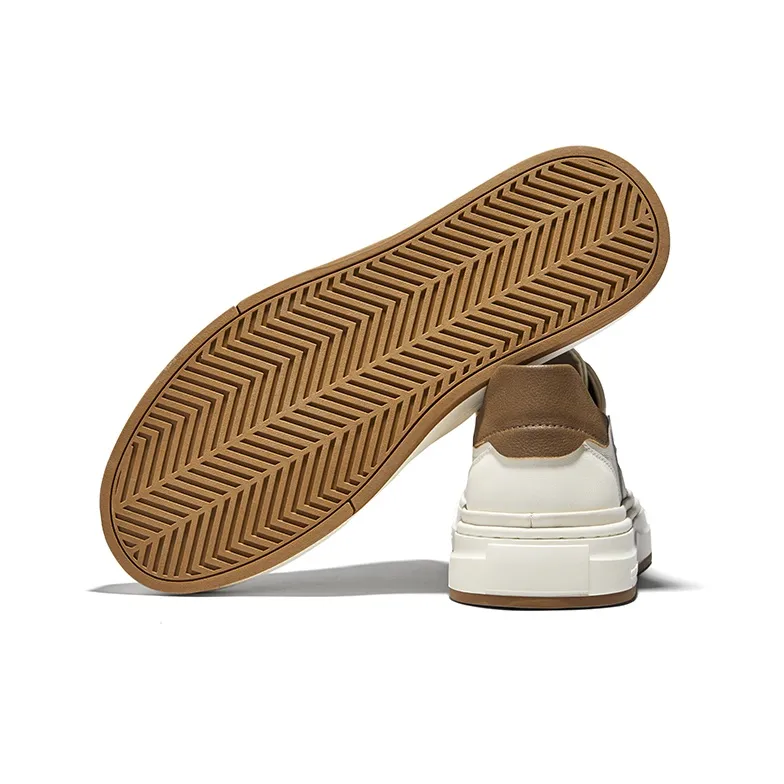 Hautton Jeans Stylish Skateboarding Shoes Men's White-3
