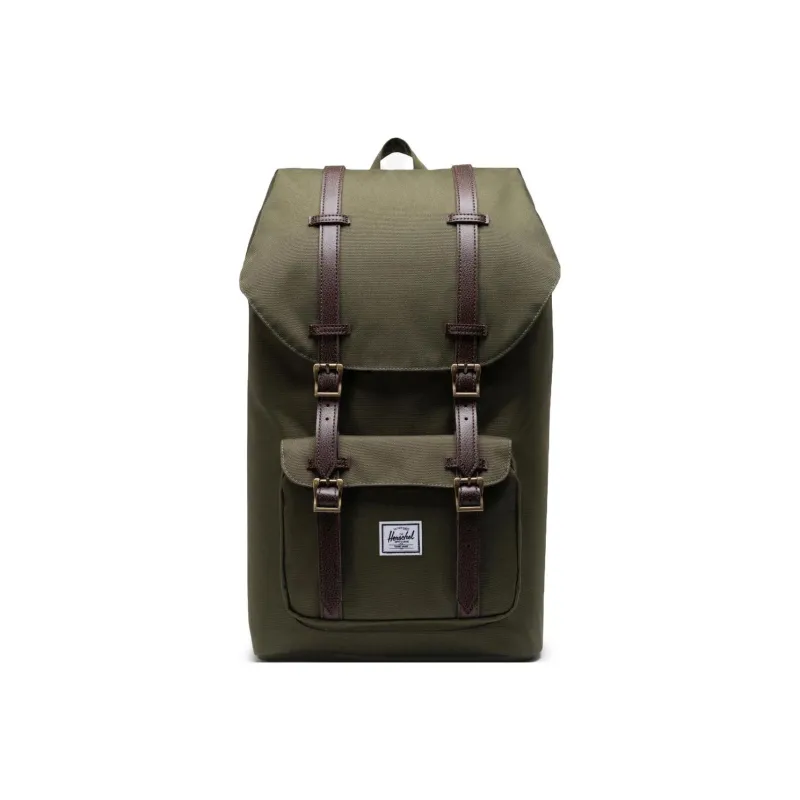 Herschel Polyester Backpack Large Size Unisex Evergreen Ivy Green-3