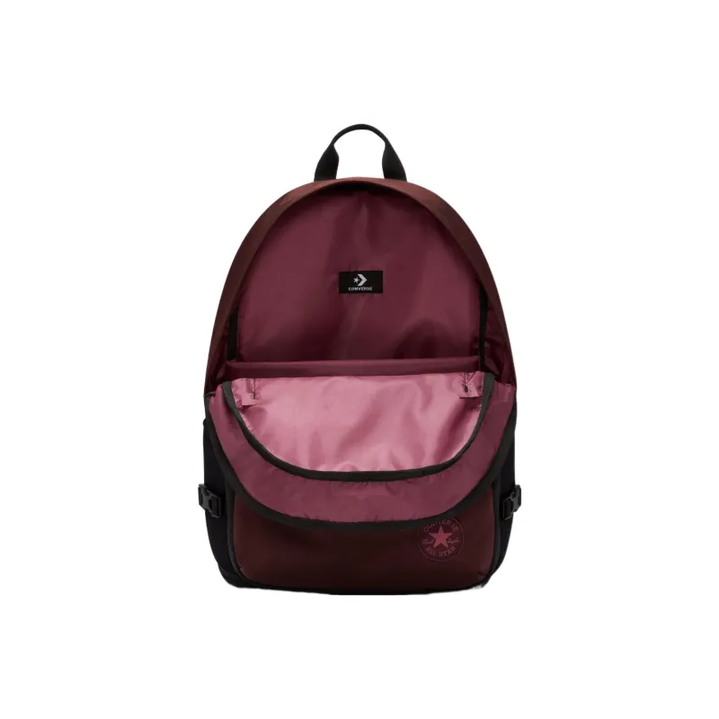 Converse Straight Edge Recycled Polyester Backpack Unisex Maroon-5