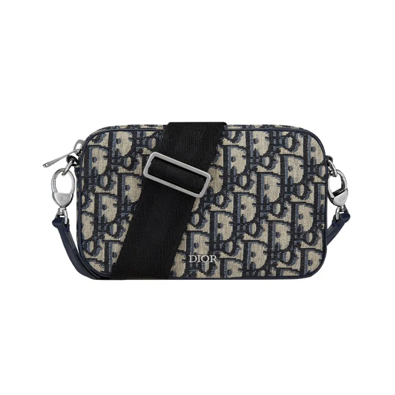DIOR Canvas Handbag, Combo Bag, Shoulder Bag, Crossbody Bag, Kids' Bag Trumpets Kids' Beige And Black Denim Blue-0
