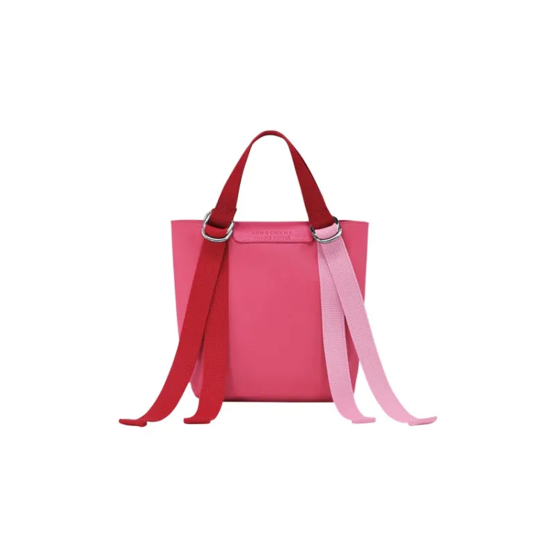 LONGCHAMP Le Pliage Re play Canvas With Leather Trim Canvas Shoulder Bag, Handbag Trumpets Women's Peach Pink-3