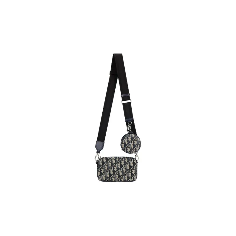 DIOR Canvas Handbag, Combo Bag, Shoulder Bag, Crossbody Bag, Kids' Bag Trumpets Kids' Beige And Black Denim Blue-1
